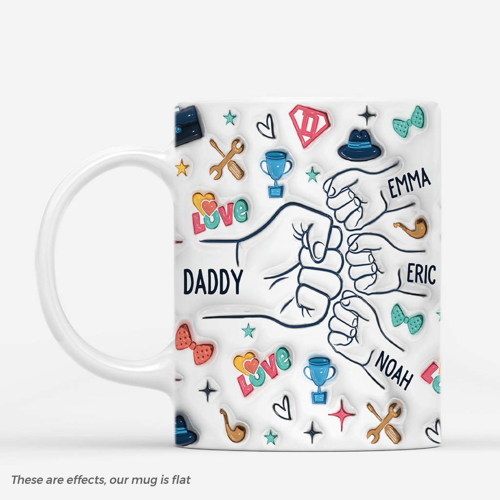 4288MUS1 3d printing effect personalized gift for fathers day dad mug_ 4288M8N5B