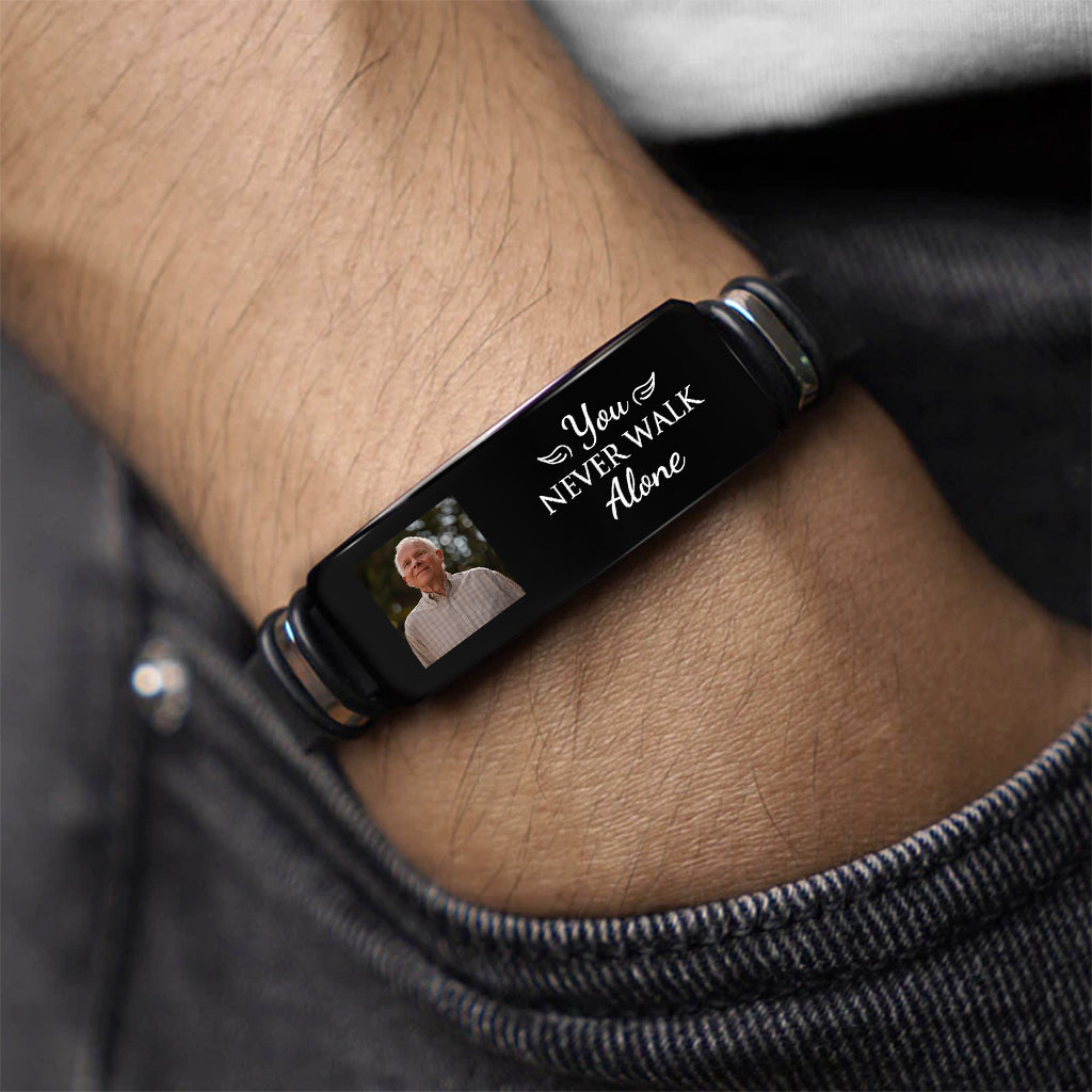4289JUS2 personalized photo memorial gifts youll never walk alone bracelet_ 4289J5T5A