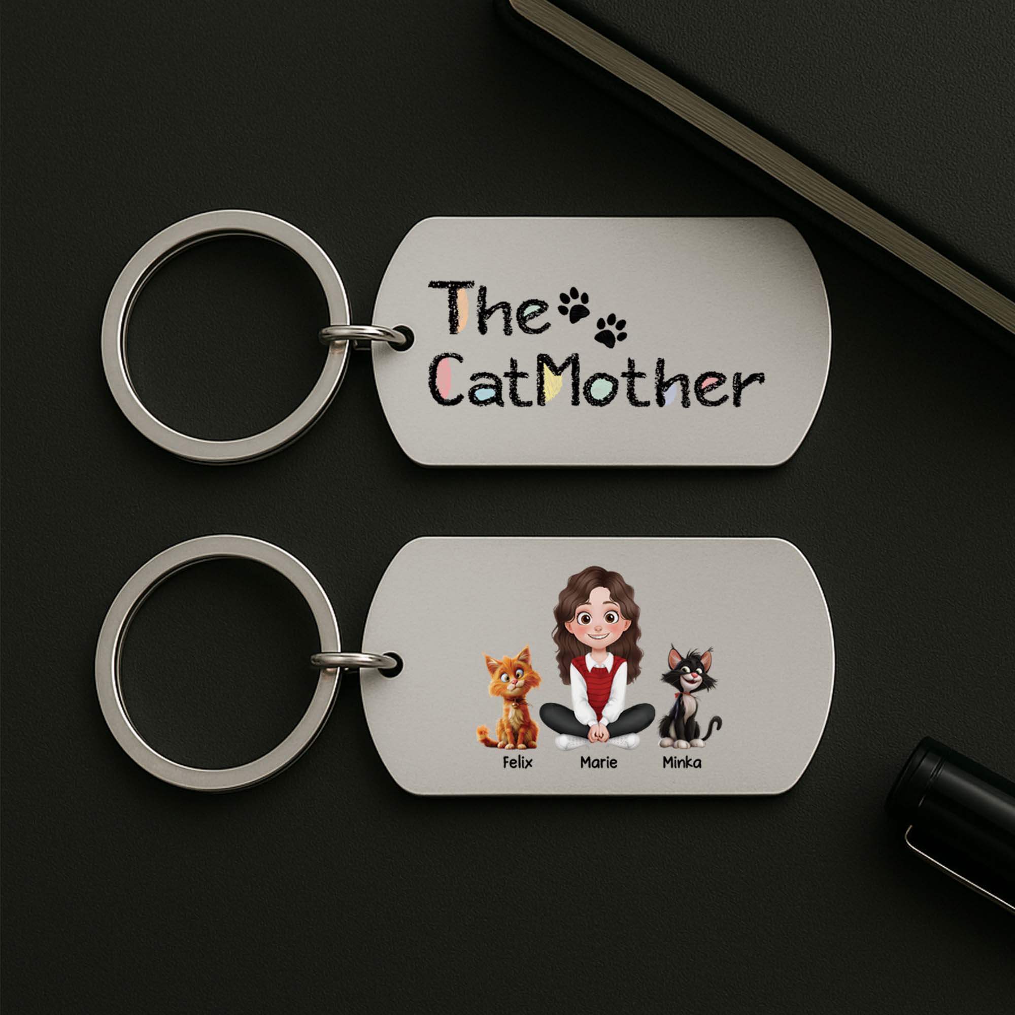 4298JUS2 personalized gifts for cat lovers metal cat keychain_ 4298J3L0D_e690fdca 62d5 4ce7 963f 6d6977cb200b