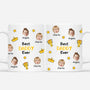 4299MUS1 personalized dad gifts best dad ever mug with faces 4299M3I3B
