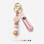 4308MUS1 uv printed daisy beaded keychain personalized photo memorial gifts 4308mjsf5a