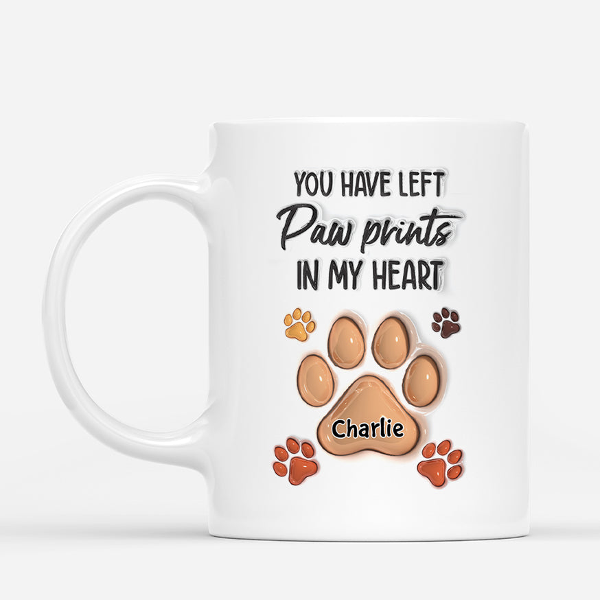 4314MUS2 3d printing effect personalized gifts for pet lovers you left pawprints on my heart mug 4314MTQ5C_e622c95c 966a 497d aa5c 61aab34cb9cd