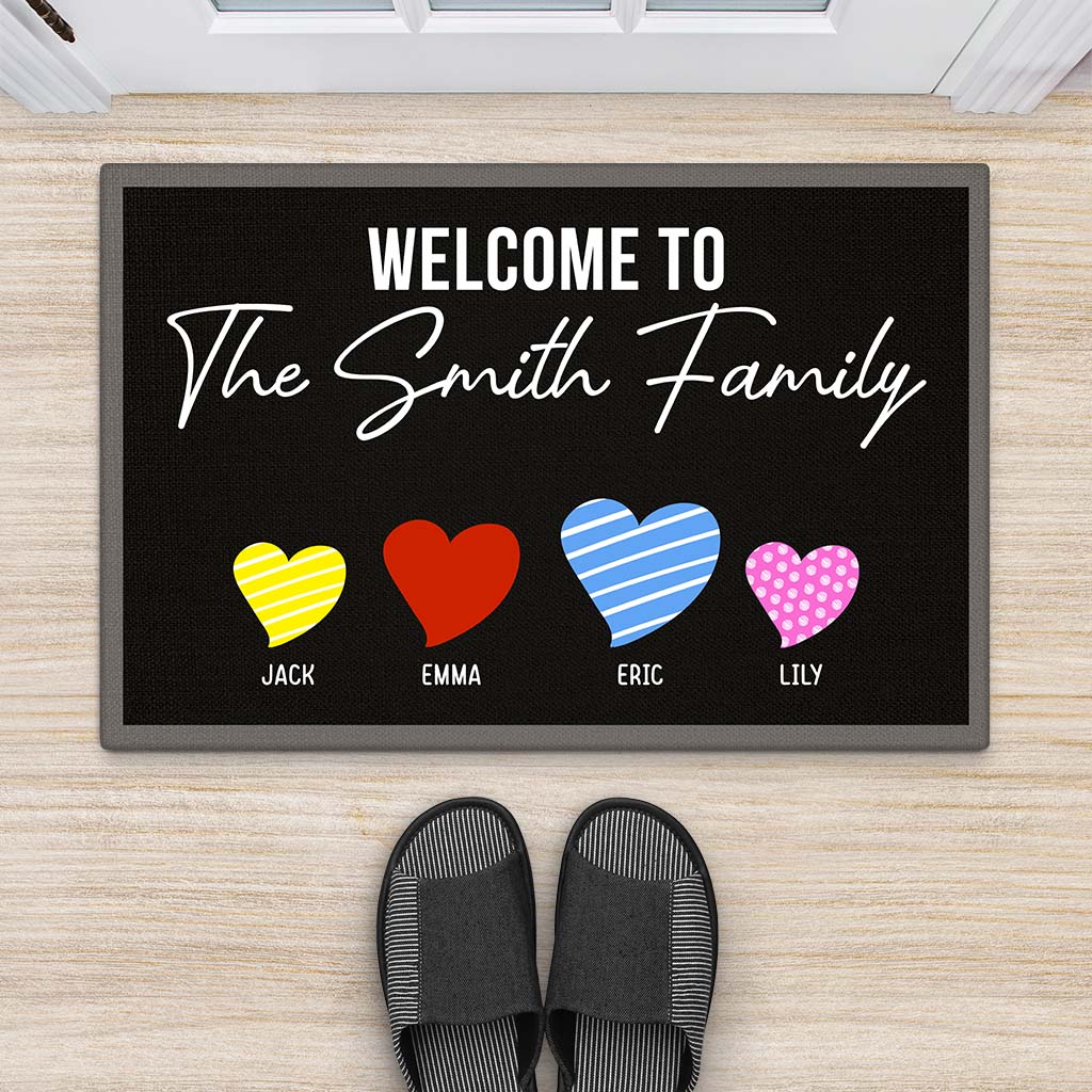 4317DUS2 personalized family gifts for parents welcome doormat 4317DTM5I