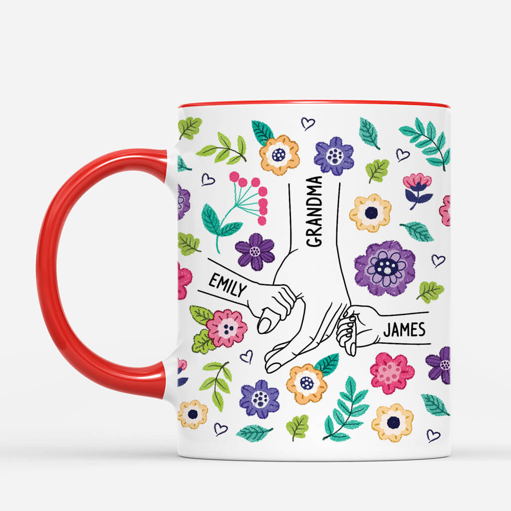 4324MUS2 personalized mothers day presents flower mug for mom 4324M5M3A