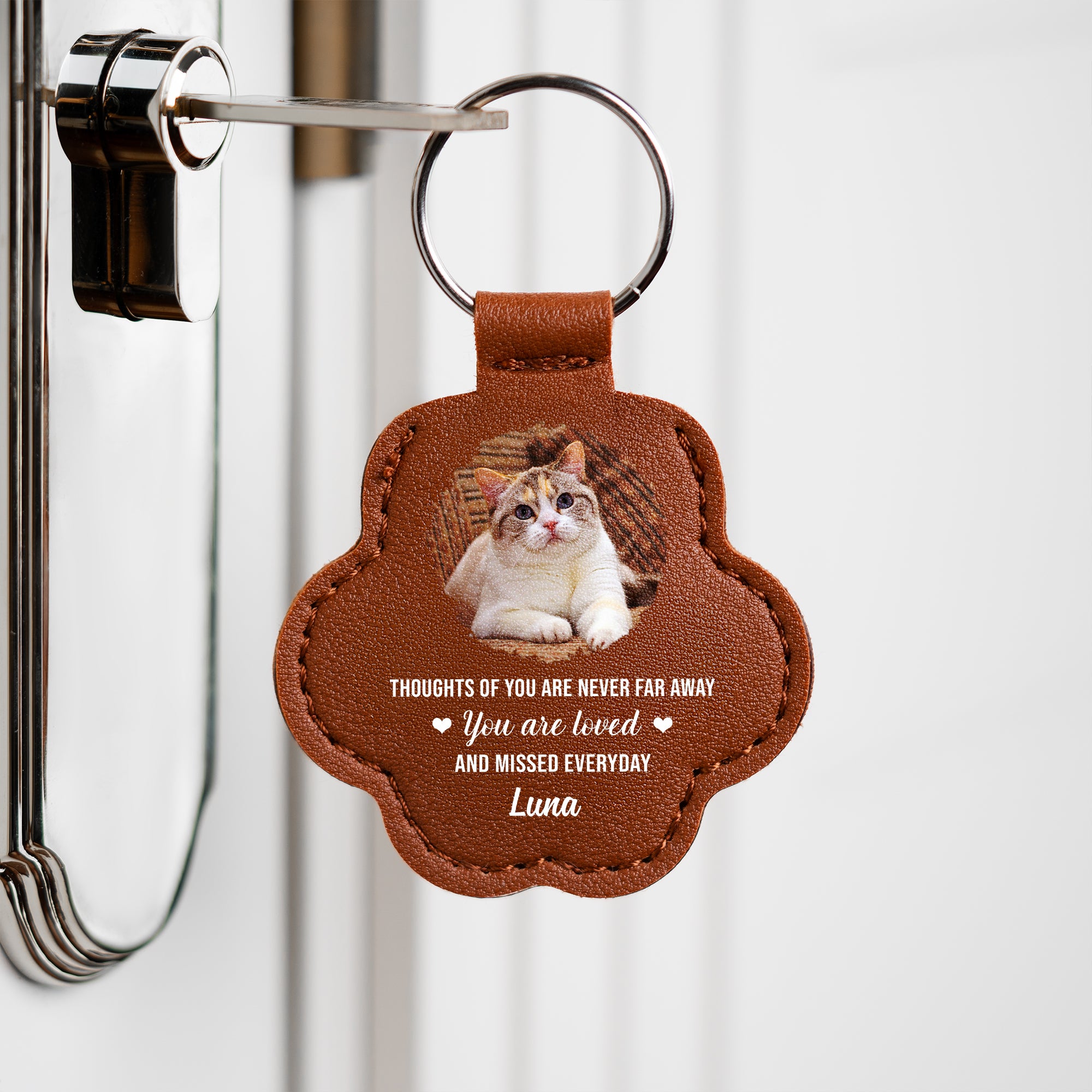 4325AUS2 memorial pet hair keychain_ personalized memorial gifts with photo 4325aj6p5a