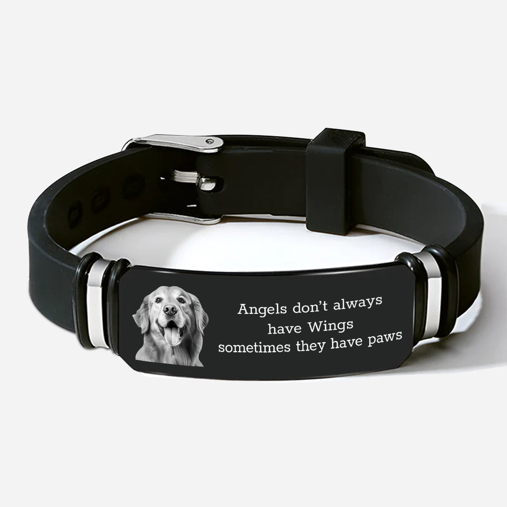 4325JUS1 personalized pet memorial gifts paws picture bracelet 4325J6N5A