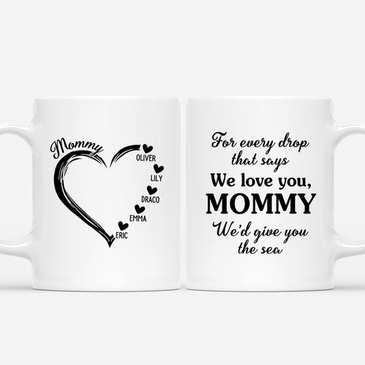 4333MUS1 personalized mommy gifts love you like the sea mug 4333M6I5A