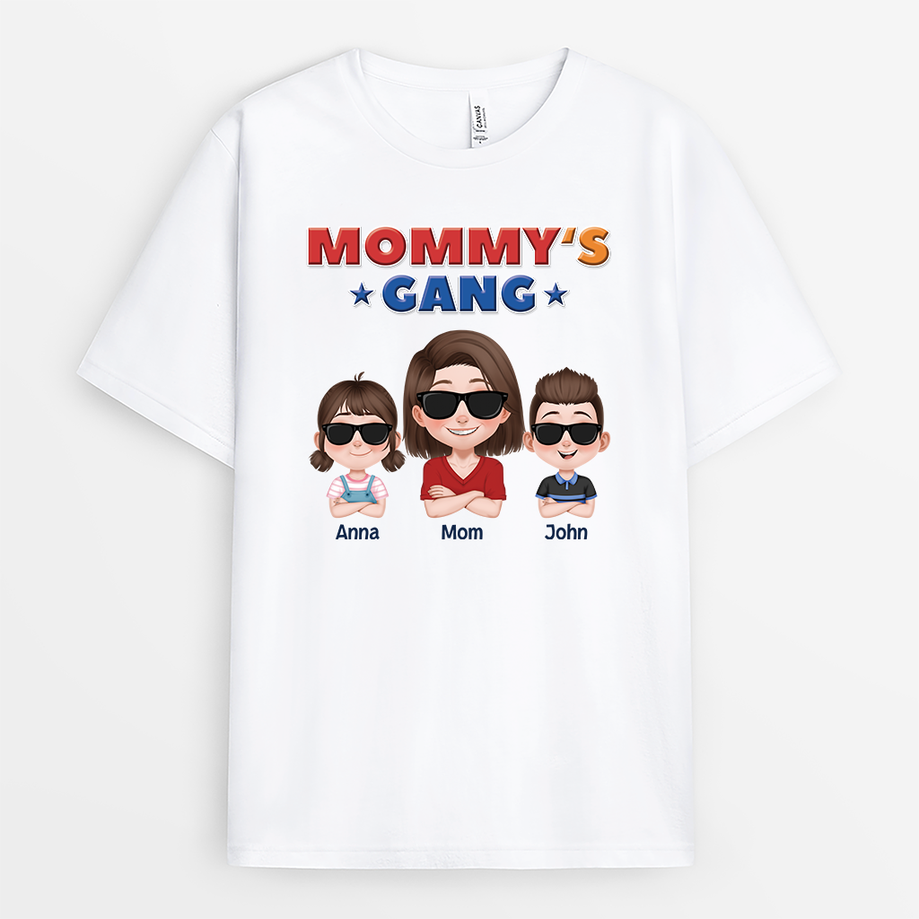 4341AUS2 personalized dad t shirt daddys gang 4341A9H0B