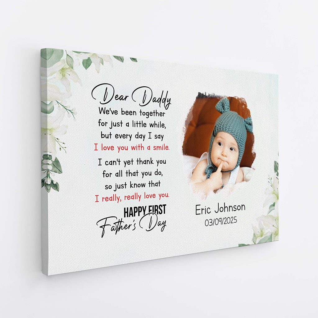 4342CUS2 personal first mothers day gift from baby_ dear mommy canvas 4342C8T5A