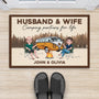 4345DUS2 personalized camping couple gifts partner for life doormat 4345DTI8I