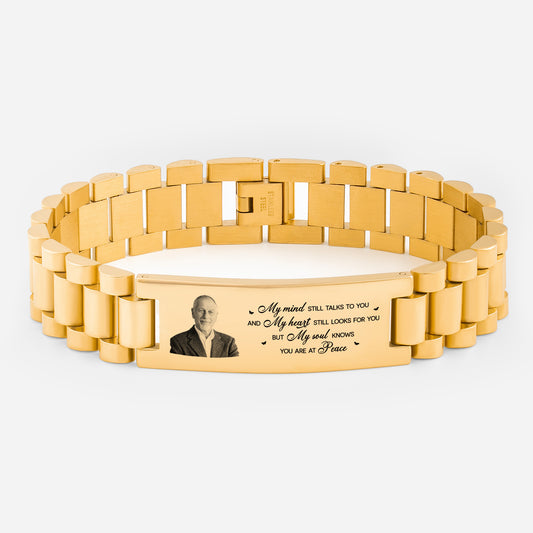 4348JUK1 personalised photo memorial watch band bracelet for loss of mumdad 4348j8l5a