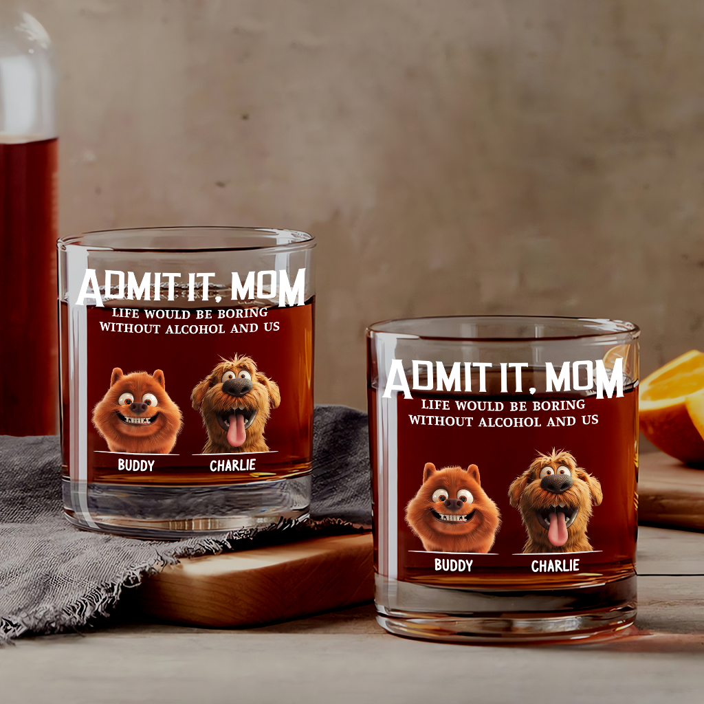 4351IUS2 custom whiskey glass funny gifts for dog dads and wine lovers 4351IKN5C