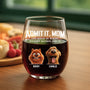 4351IUS2 personalized stemless wine glasses funny gifts for dog moms 4351IKMC