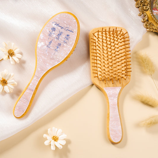4357AUS2 custom uv printed acetate hairbrush grandmas garden gifts 4357aqtl5a