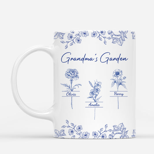 4357MUS1 personalized grandma gifts toile garden coffee cup 4357MTL5A
