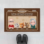 4359DUS1 personalized gifts for family with cat cat welcome doormat_ 4359DKQ5D
