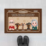 4359DUS1 personalized gifts for family with dog dogs welcome doormat_ 4359DKQ5C