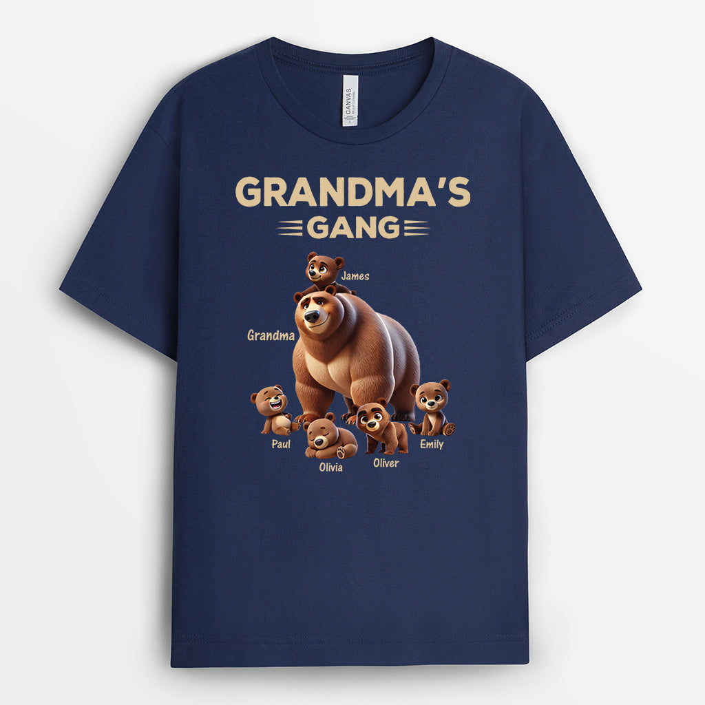 4364AUS2 personalized gifts for daddy_ papa bear shirt with names 4364A5M3B
