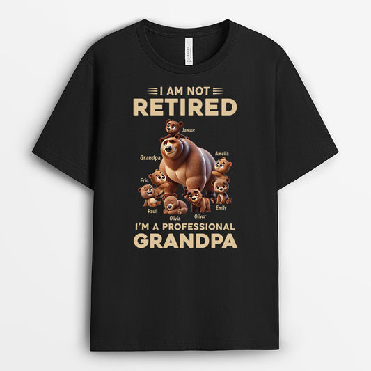 4369AUS1 personalized retirement gifts for grandpa grandpa bear shirt 4369A