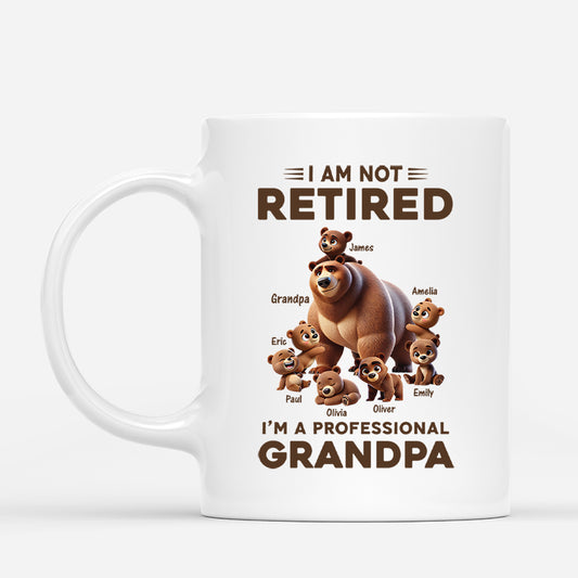 4369MUS1 custom retirement gifts for grandpa funny grandpa bear mug 4369M5M3B