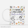 4377MUS1 3d printing effect personalized best friend mugs i wish you lived next door 4377M