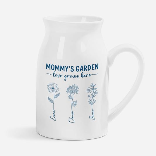 4380OUS1 moms garden birth flowers vase custom gifts for momgrandma 4380o8v8a_1