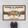 4385DUS1 personalized camping gifts home is where we park it doormat_ 4385DTT8G