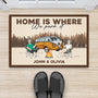 4385DUS2 personalized camping gifts home is where we park it doormat_ 4385DTT8G