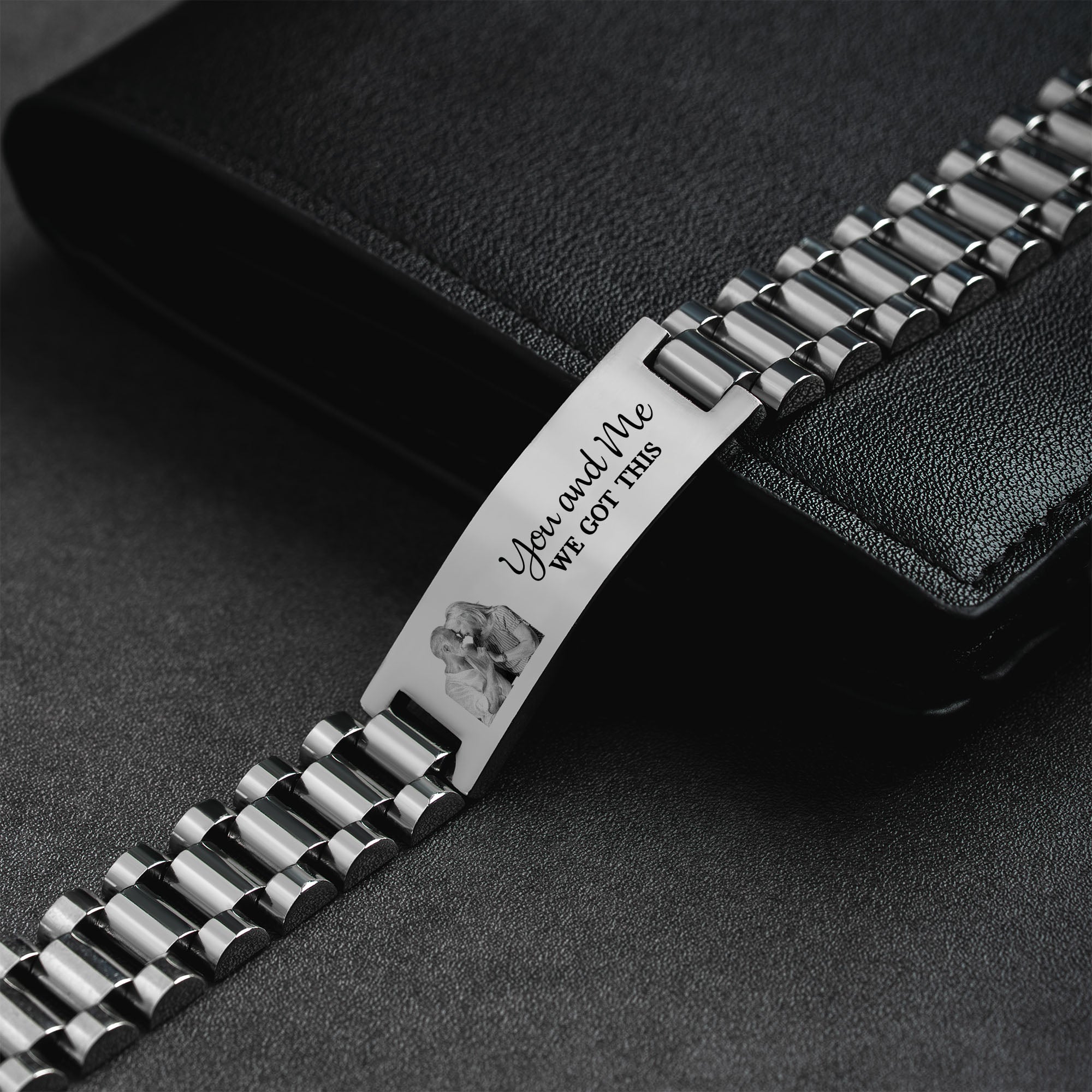 4386JUS1 personalized watch band bracelet with photo together since gifts_ for couples 4386jsv5b_2