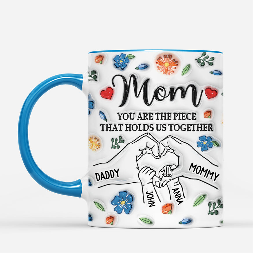 4399MUS2 3d printing effect custom mom gifts piece that holds us together mug 4399M3Q5A