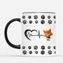 4415MUS2 3d printing effect custom gifts for cat owners paw print mug 4415M5Q3D