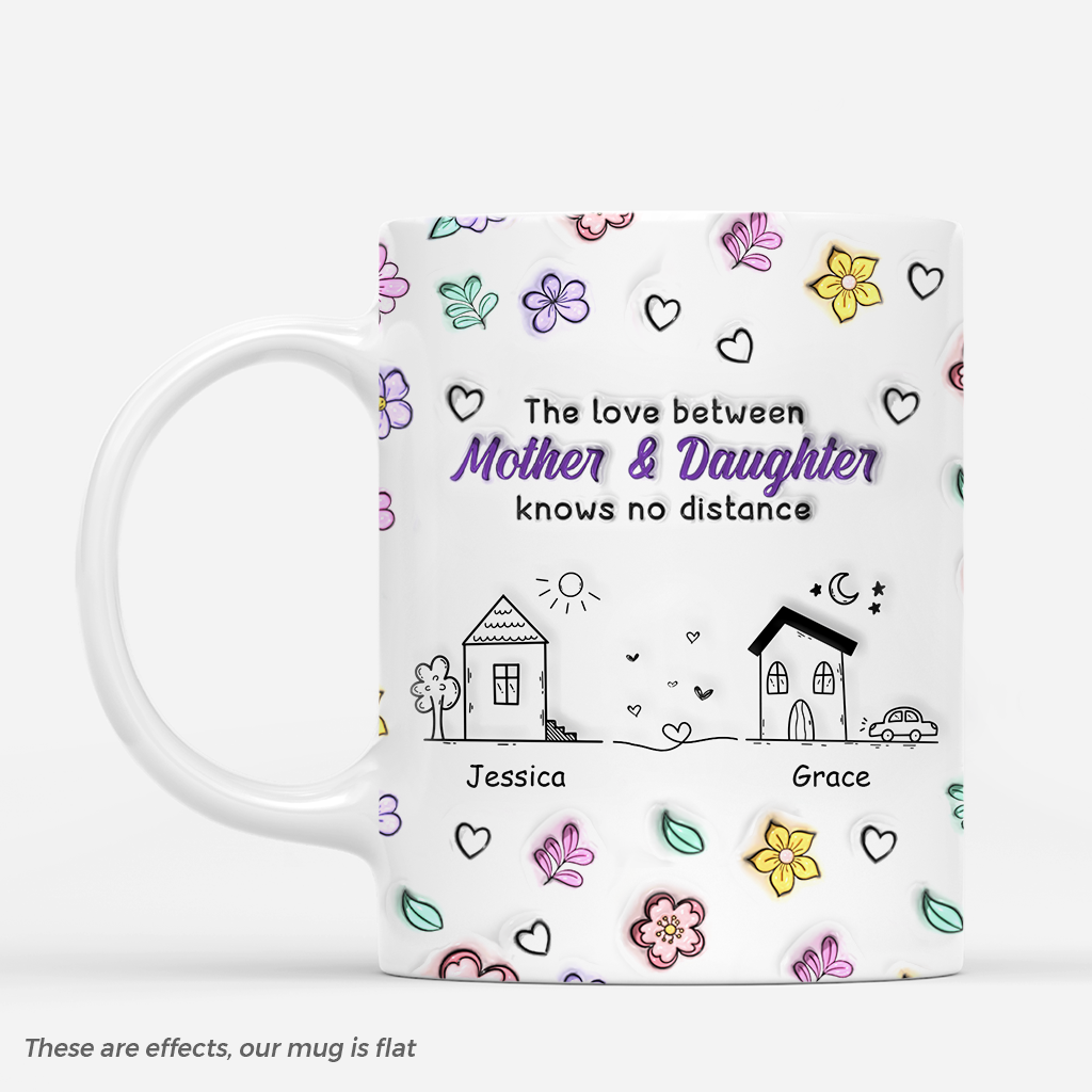 4420MUS2 3d printing effect custom mom gift the love between mother and daughter mug_ 4420M