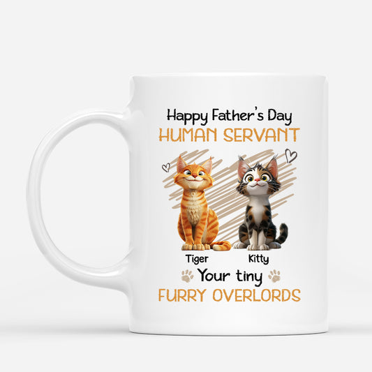 4424MUS1 custom cat lover gifts happy fathers day human servant_ mug 4424M6Q5D_5f2351a8 3e8a 4393 ba96 2018b87ee587