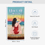 4477BUS3 custom beach towels gifts for couples you me and the sea 4477B6HMG