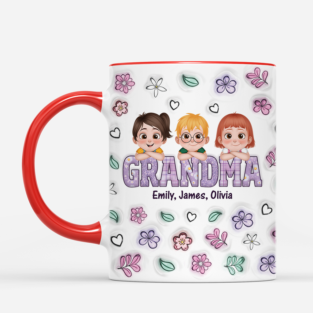 4490MUS2 3d printing effect personalized gift for mothers day floral mama mug 4490M