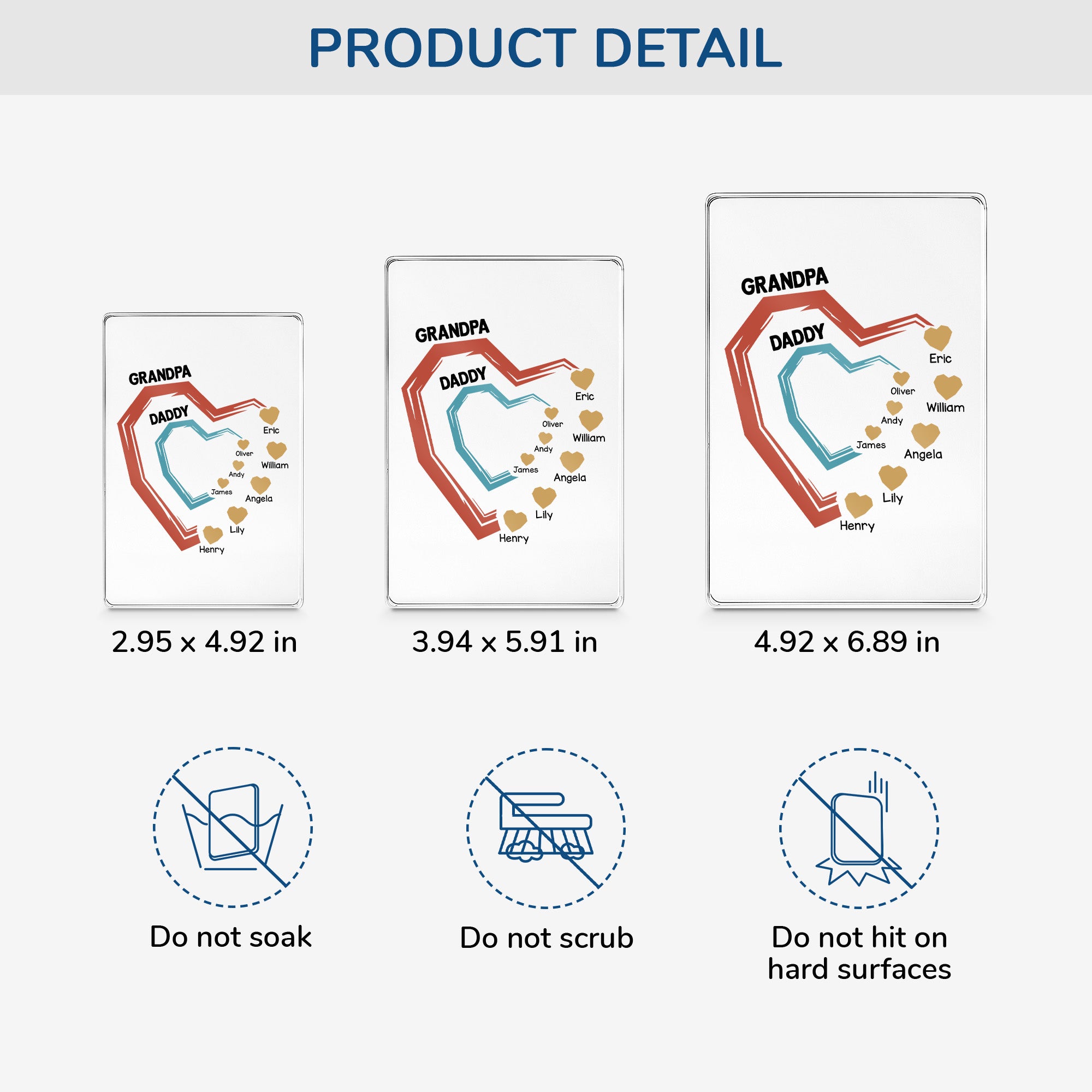 4492RUS3 personalized rectangle acrylic plaque unique grandpa gifts 4492RTMAB