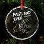 4493OUS1 personalized glass ornaments best dad ever gifts 4493o3v8b
