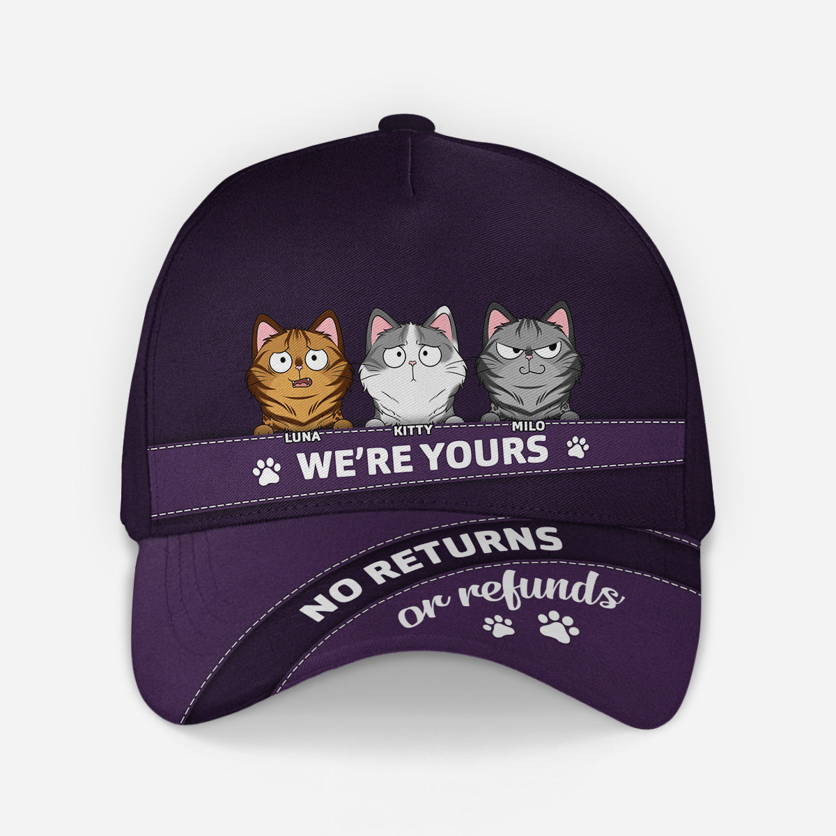 4494JUS2 personalized caps for men funny gifts for cat lovers 4494JKHMD
