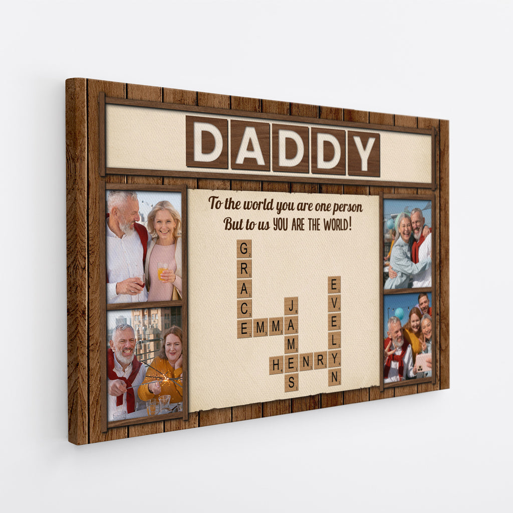 4520CUS2 custom mothers day photo canvas to the world you are a mother 4520C3TAA_e33a54a6 d30f 4d80 9bb4 8b96af9000f6