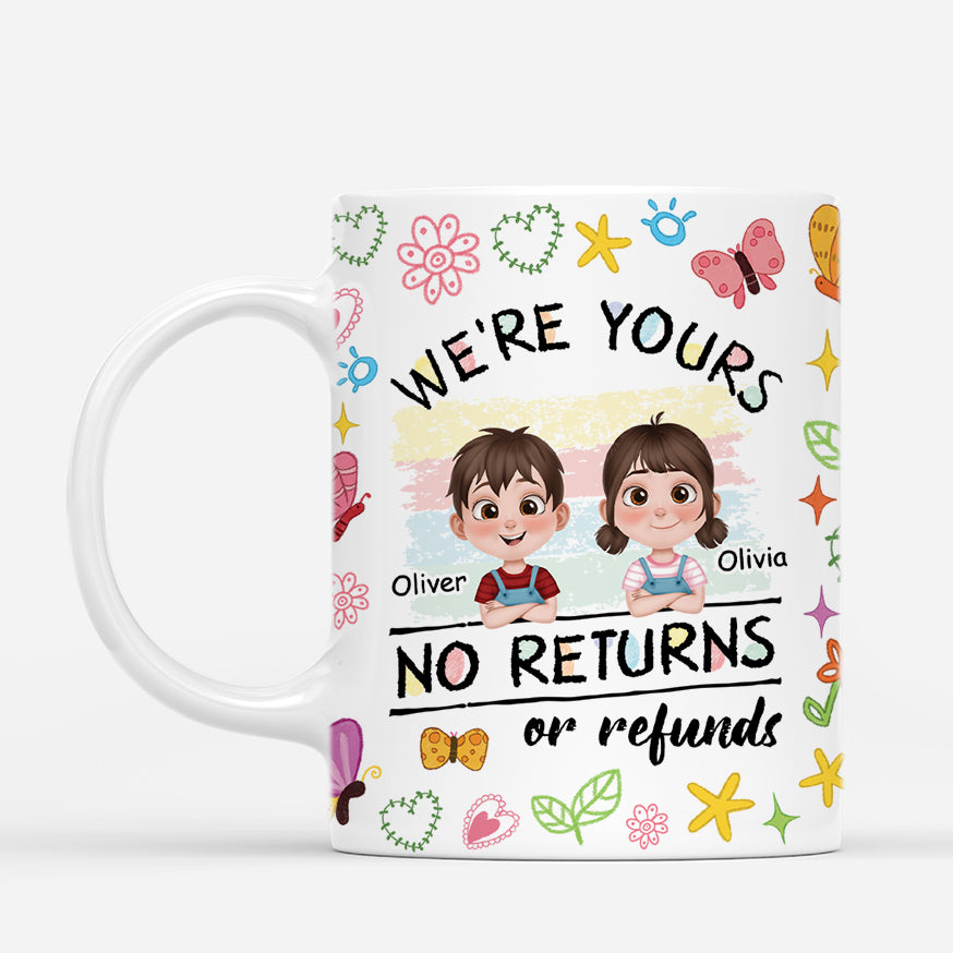 4545MUS1 personalized mom gifts funny mom mugs were yours no returns 4545MKT0A