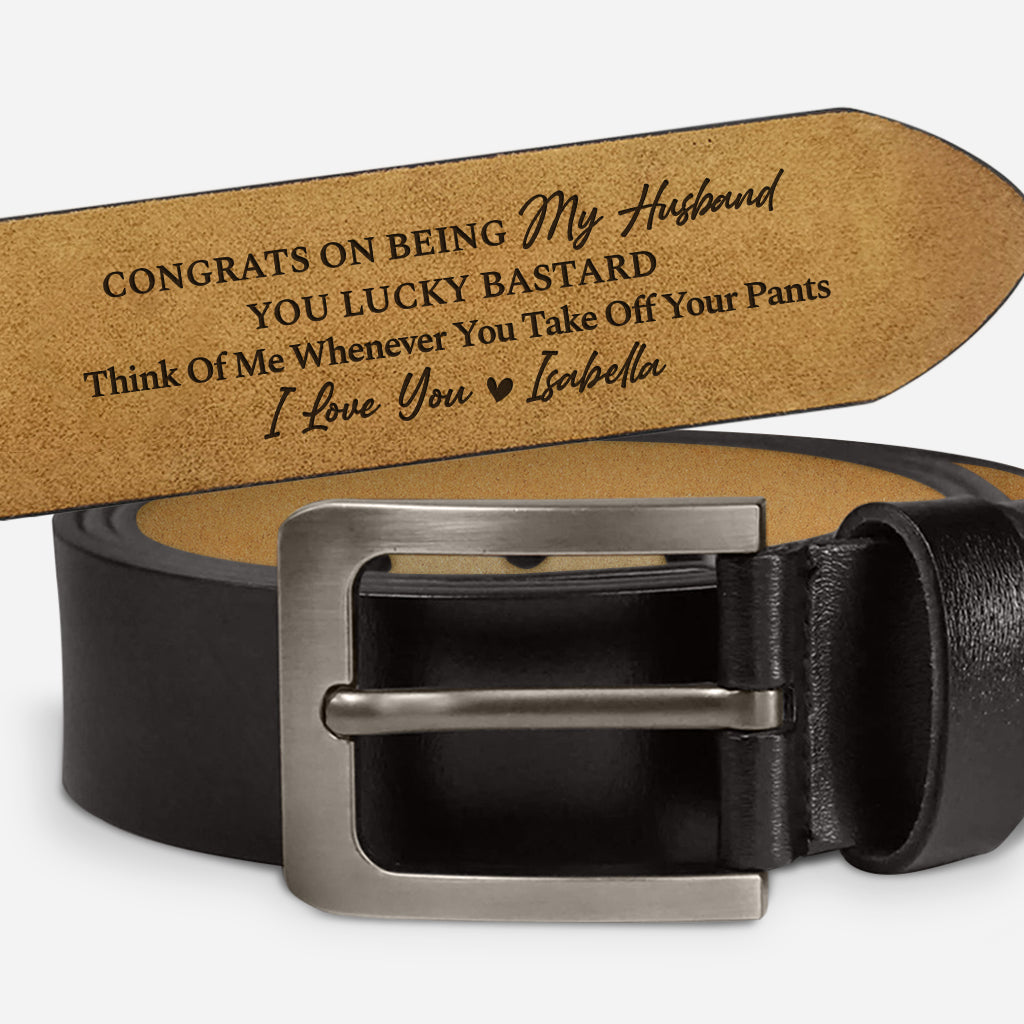 4550JUS1 personalized engraved leather belt funny gifts for husband 4550J8T5B