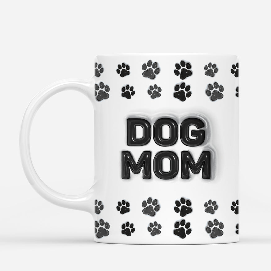4598MUS3 3d printing effect personalized dog dad gifts paw print mugs 4598M5Q5C