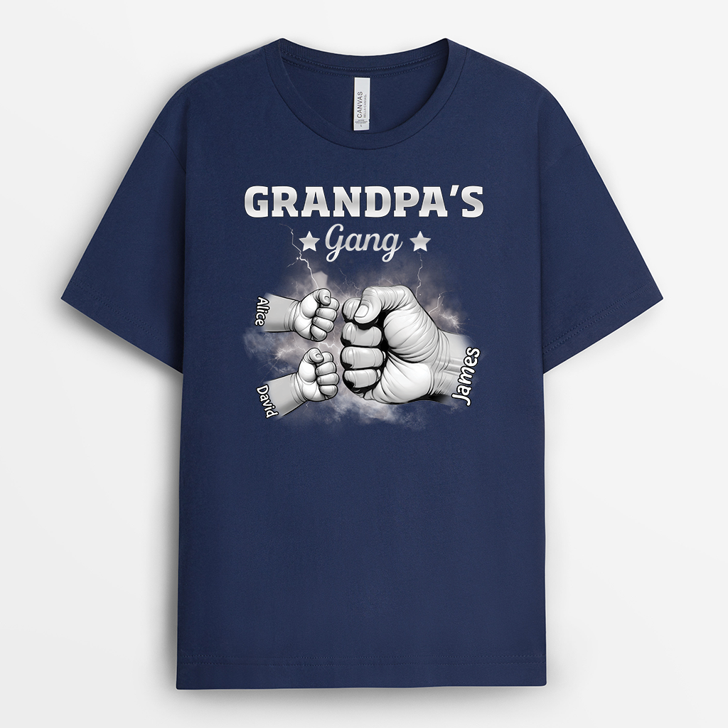 4625AUS2 Personalized Dad Shirts Cool Gifts for Dad Daddy Gang 4625AKH5B