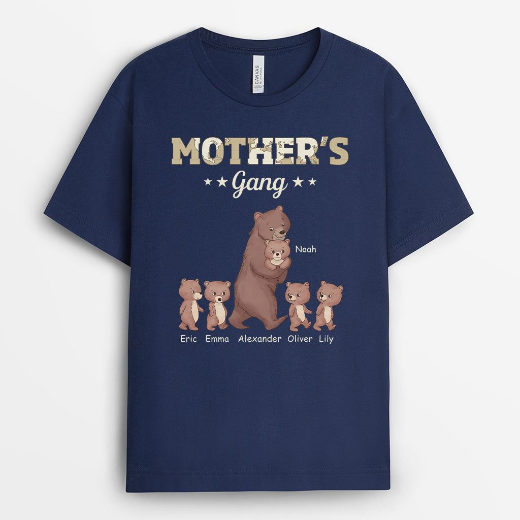 4633AUS2 personalized gifts for dad cute papa bear shirt with names 4633AKK3B