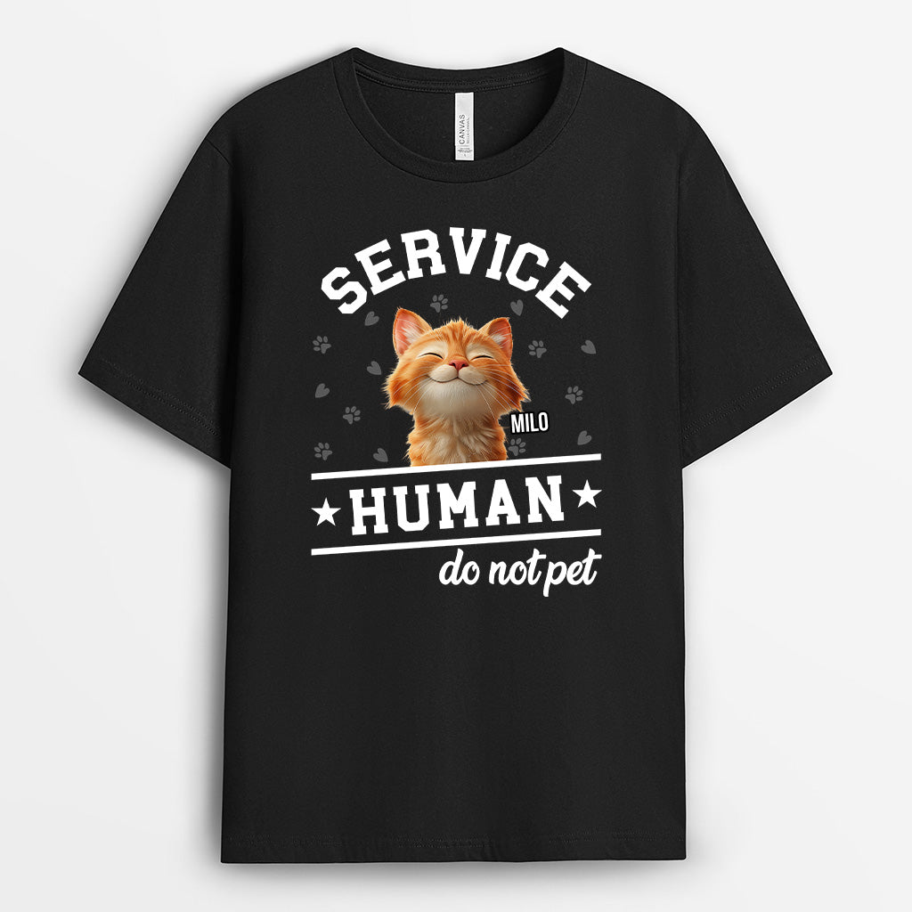 4639AUS1 custom cat shirts cat lover gifts service human do not pet_ 4639A8IMD