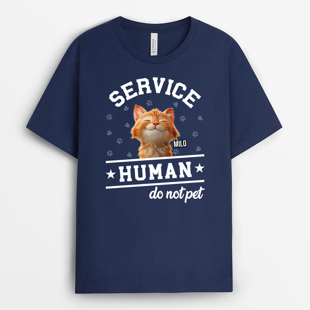 4639AUS2 custom cat shirts cat lover gifts service human do not pet_ 4639A8IMD