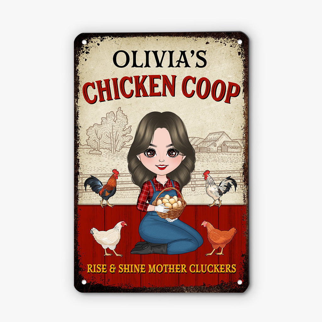 4645EUS1 custom metal signs outdoor funny chicken coop signs_ 4645E64TA