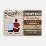 4654CUS1 custom fathers day gifts for son happy fathers day to my son_ canvas 4654C6KAB
