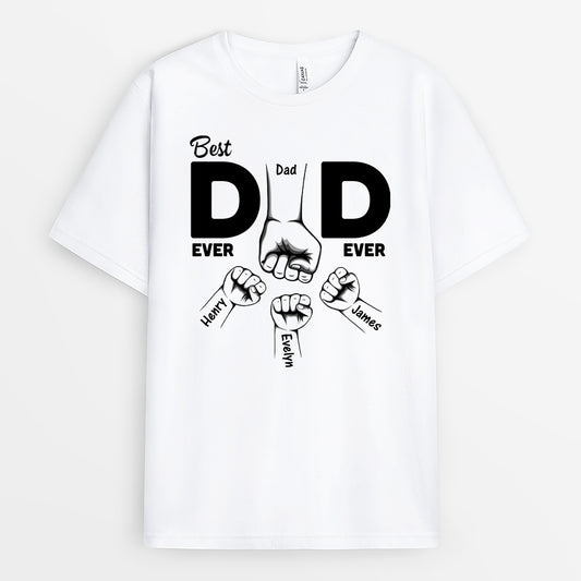 4726AUS1 personalized best dad ever shirt fathers day shirts for dad 4726AKQ0B