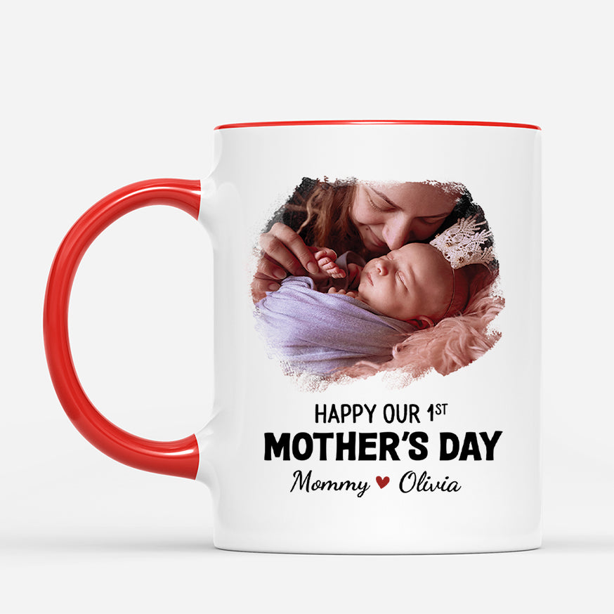4734MUS2 personalized photo mugs first time dad fathers day gift_ 4734MKQ5B